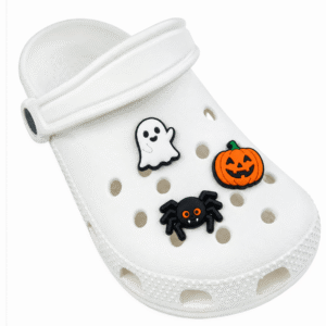 Custom Halloween Pumpkin, Ghost & Bat Shoe Charms