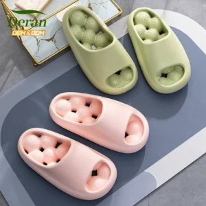 Custom Rounded-Footbed EVA Massage Slides