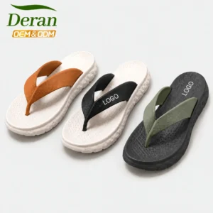 Custom Logo Wide Strap EVA Midsole Flip Flops